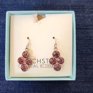 Purple Cluster Earrings